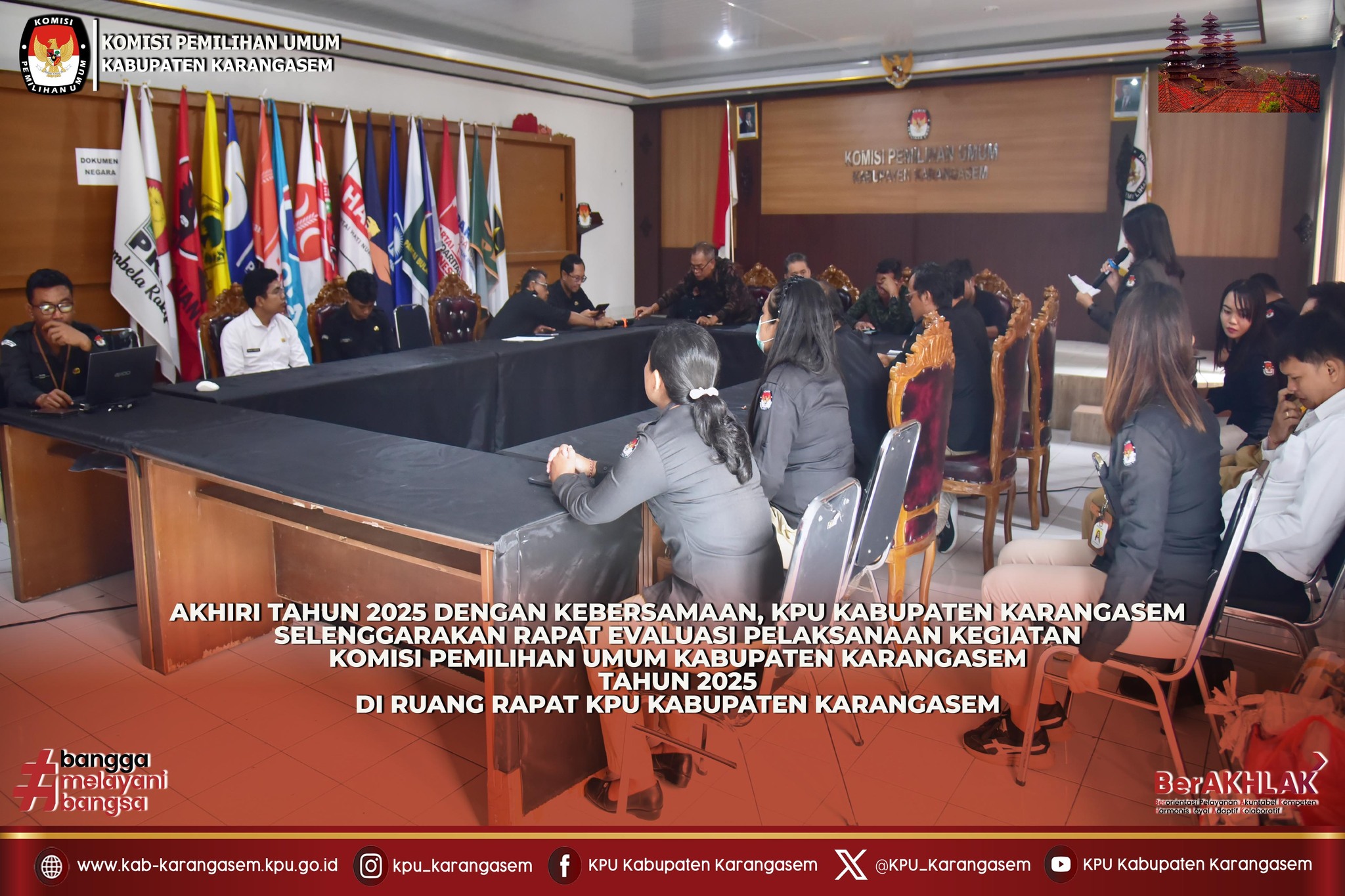 Rapat Evaluasi Pelaksanaan Kegiatan KPU Kab. Karangasem Tahun 2025 31/12/2025