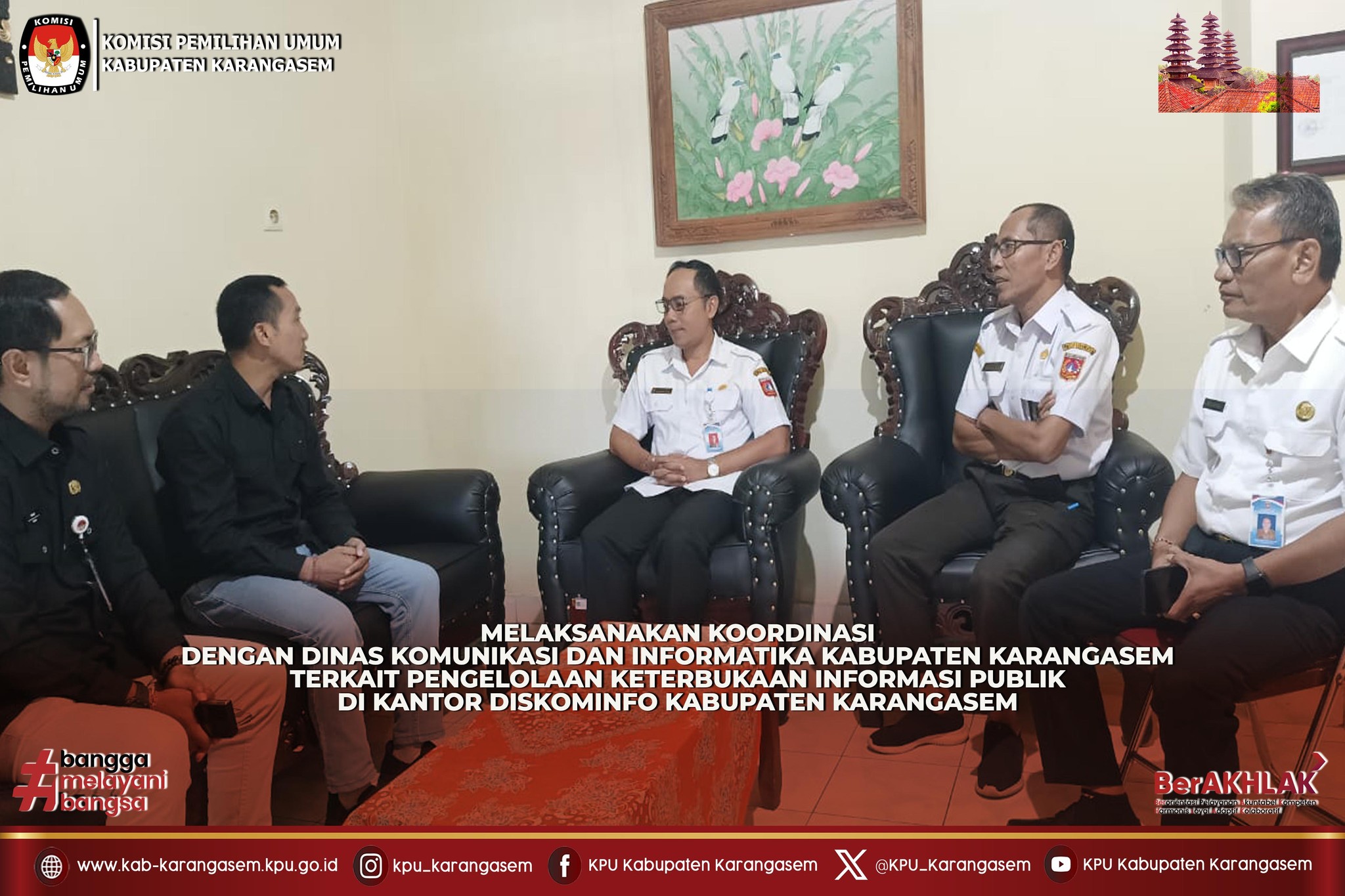 Koordinasi dengan Dinas Kominfo Kab. Karangasem terkait PPID, 7/1/2026