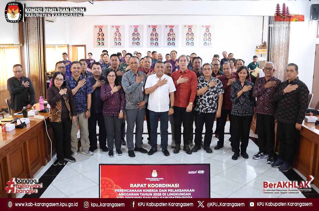 Rapat Koordinasi Perencanaan Kinerja dan Pelaksanaan Anggaran Tahun 2026, Jumat 9/1/2026