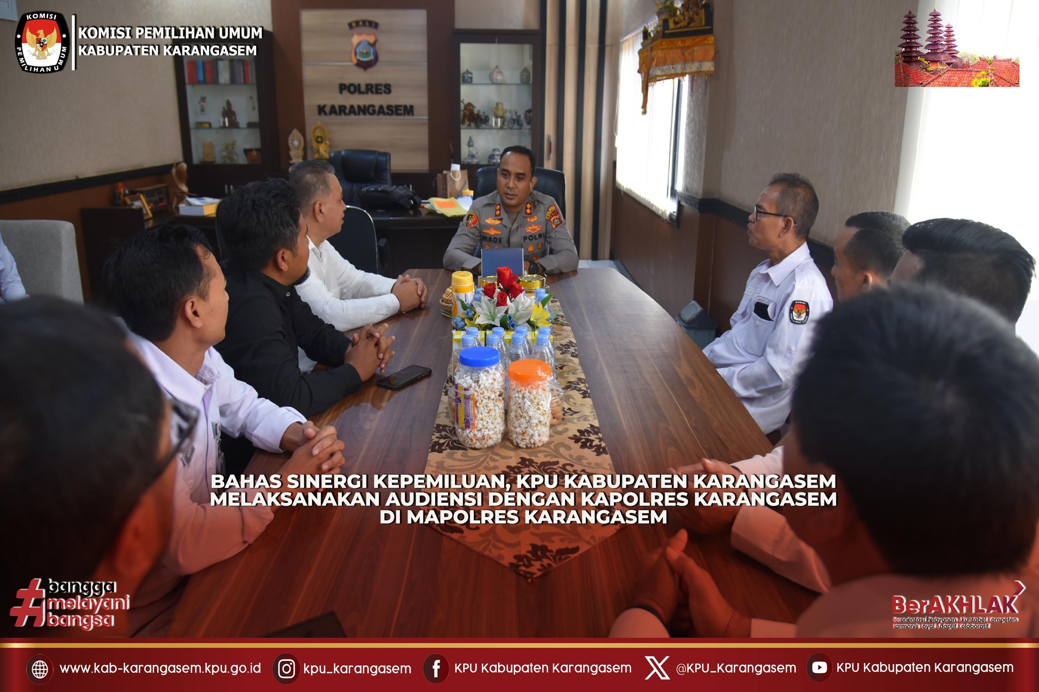 Audensi dengan Kapolres Karangasem, Senin 26/1/2026
