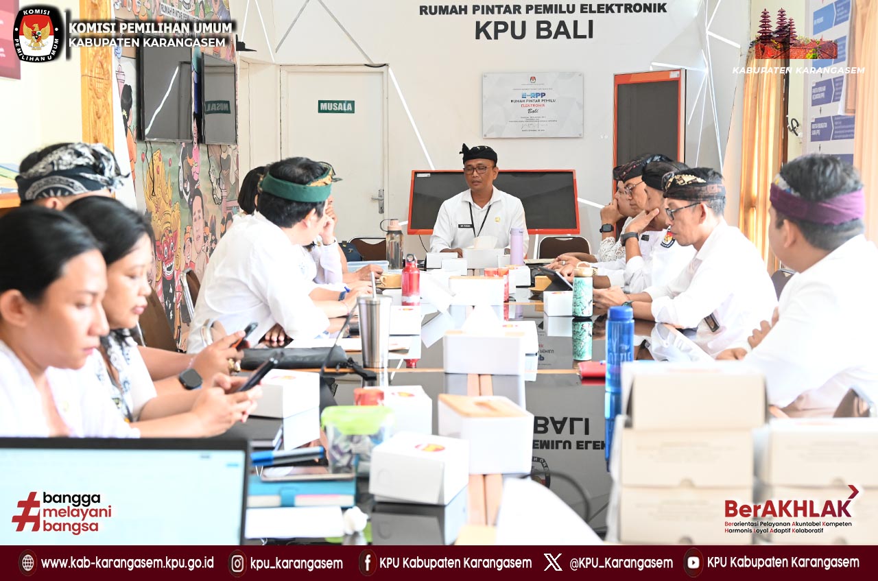 Rapat Pembinaan SDM Sekretariat KPU Kabupaten/Kota Se-Bali, Kamis 29/1/2026