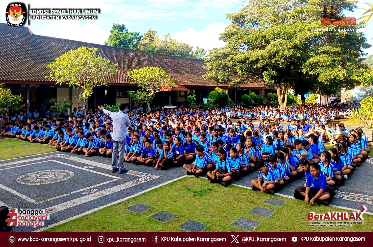 Sosialisasi Pendidikan Pemilih di SMPN 1 Amlapura