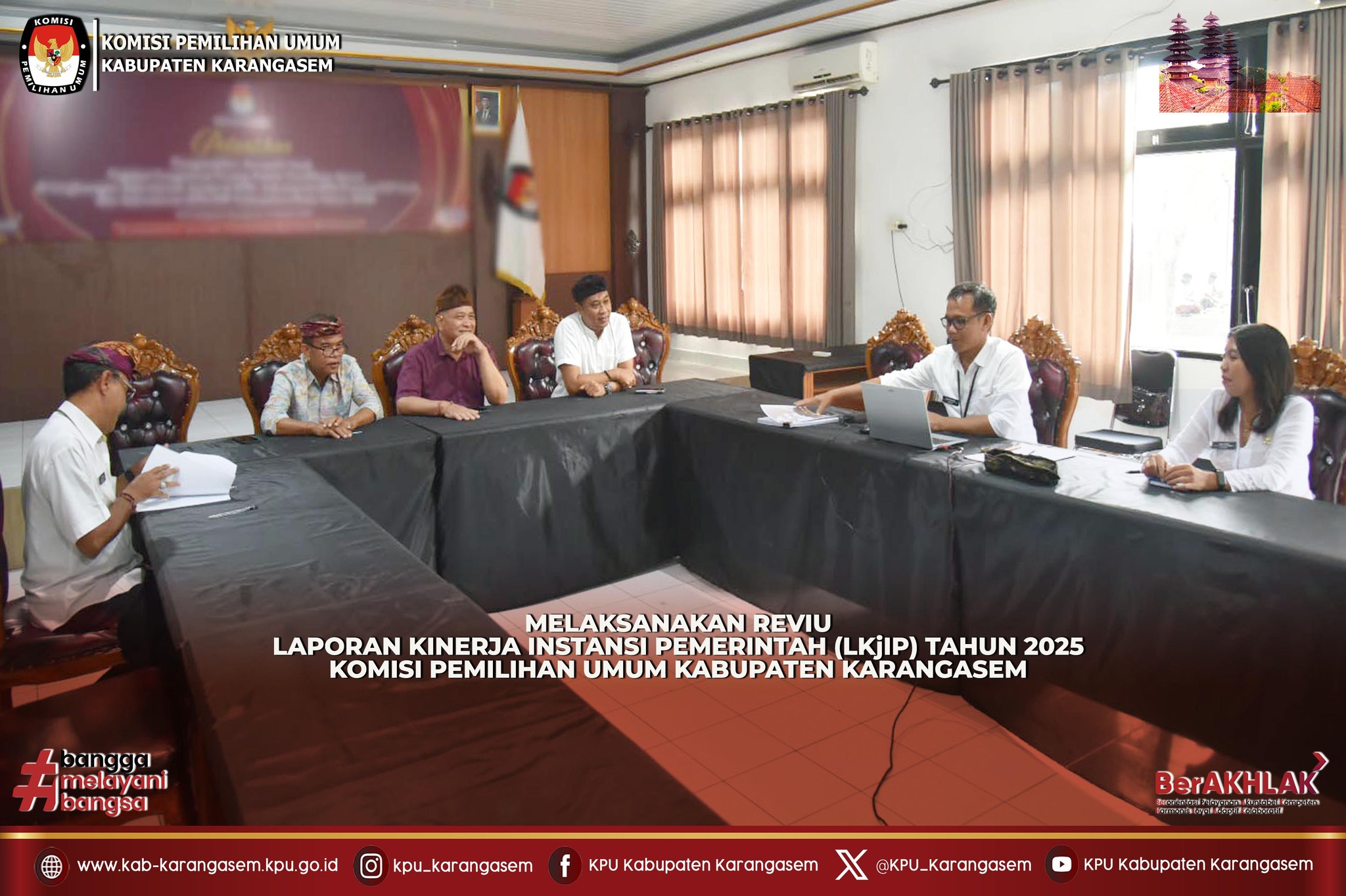 Reviu Laporan LKJIP KPU Kab Karaangasem Tahun 2025, Kamis 29/1/2026