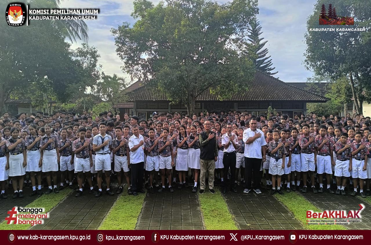 Sosialisasi Pendidikan Pemilih  di SMP Negeri 2 Bebandem, Rabu (11/2/2026)