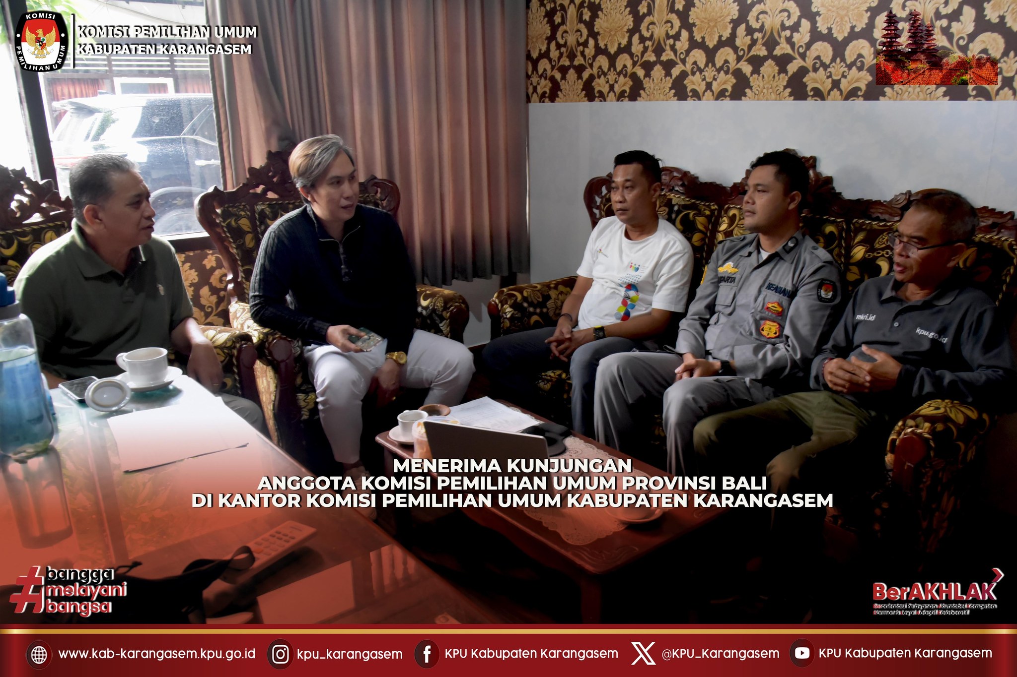 kunjungan Anggota Komisi Pemilihan Umum Provinsi Bali Jumat (27/2/2026).