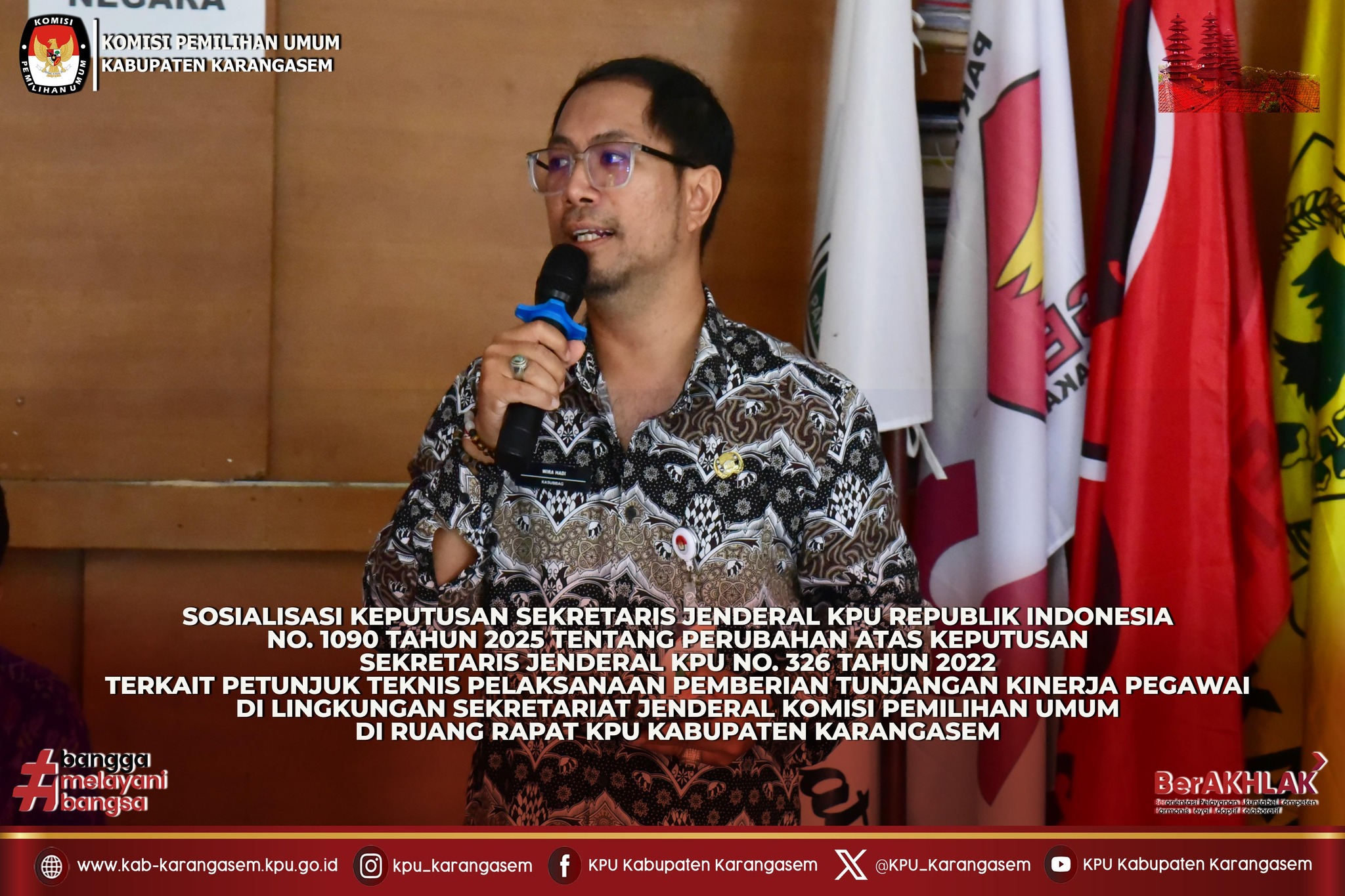 Sosialisasi  Keputusan Sekretaris Jenderal KPU No.1090 Tahun 2025, jUMAT, 13/2/2026