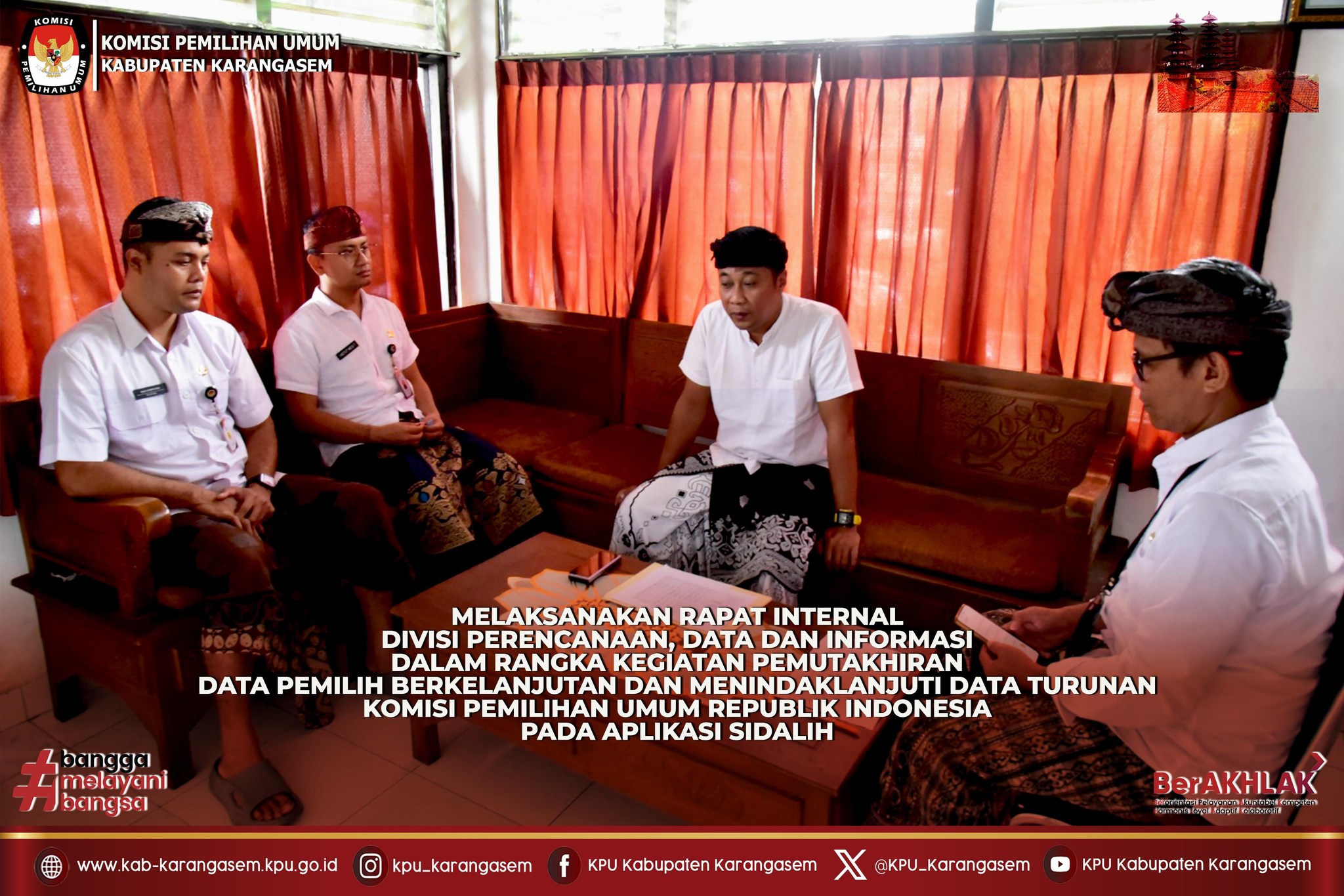 Rapat Internal Divisi Perencanaan, Data dan Informasi Dalam Rangka PDPB Kamis (26/2/2026).