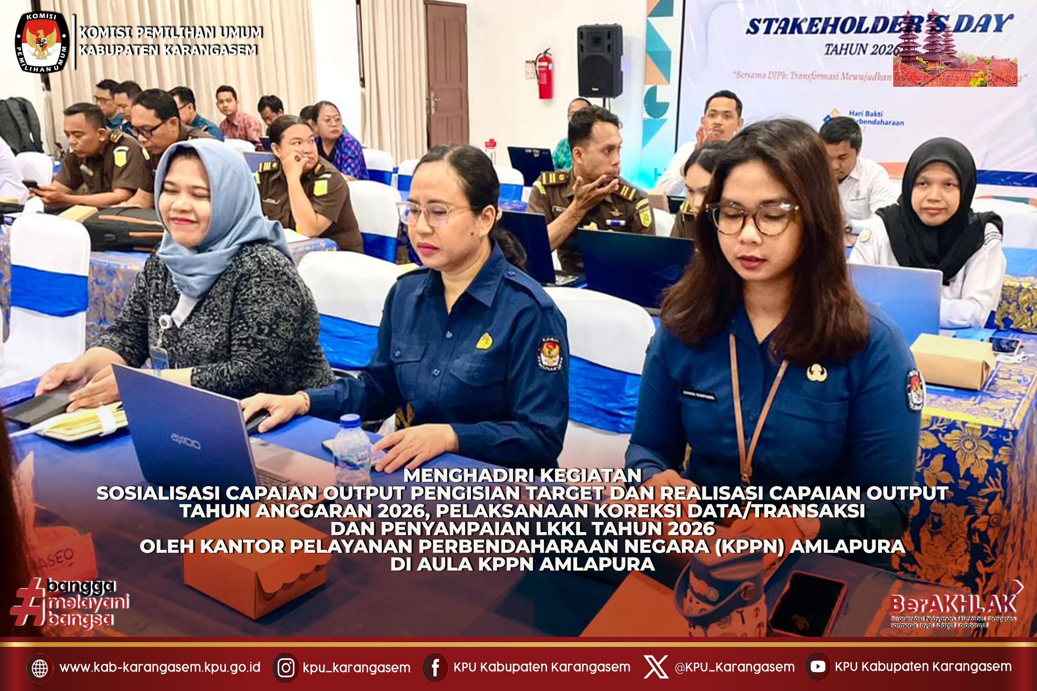 Sosialisasi Capaian Output Tahun Anggaran 2026, Selasa (14/4/2026).