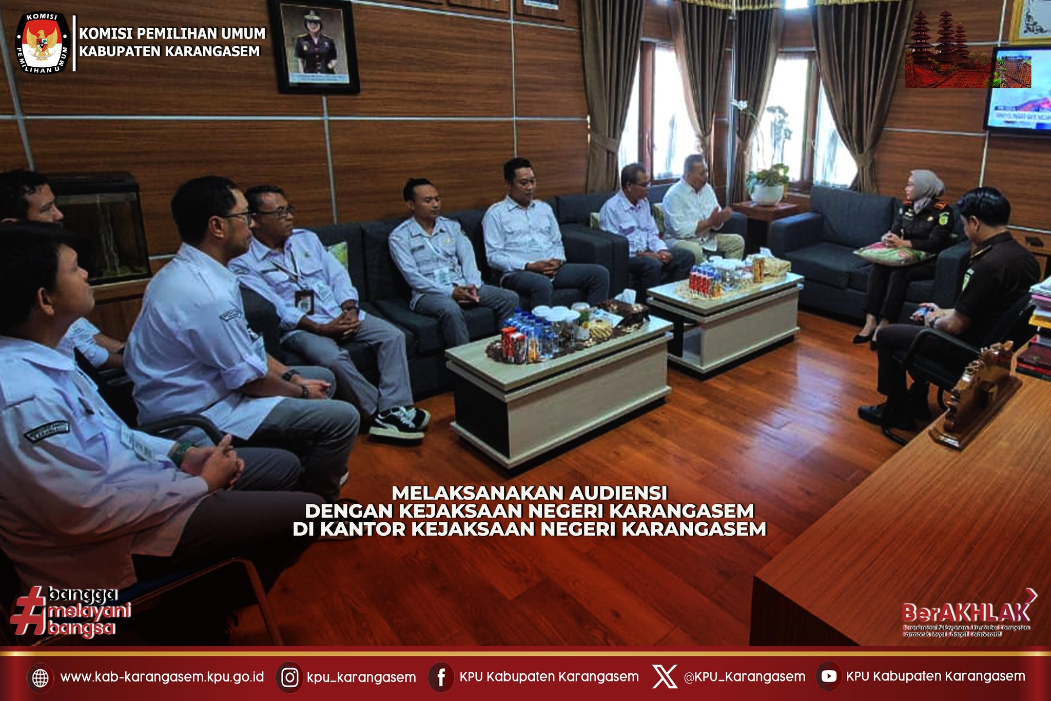 Audiensi dengan Kepala Kejaksaan Negeri Karangasem  Senin (20/4/2026).