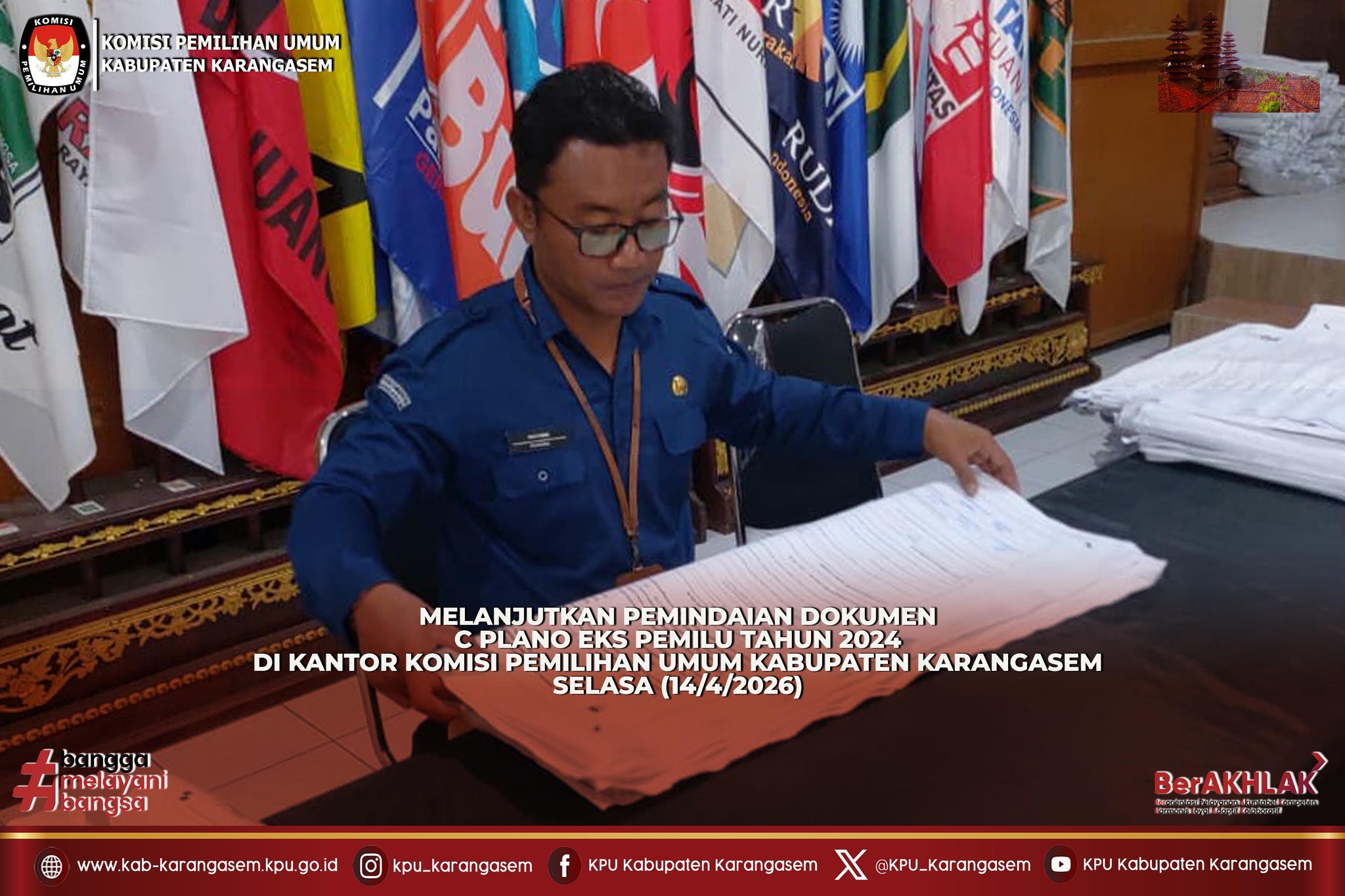 Pemindaian dokumen C Plano Eks Pemilu Tahun 2024 (14/4/2026)