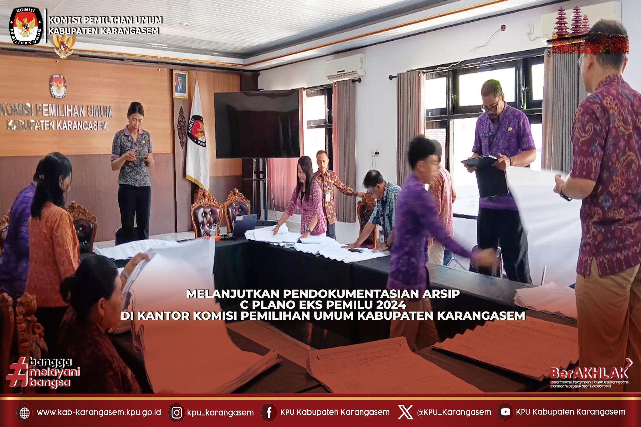 Pendokumentasian Arsip C Plano Eks Pemilu 2024 Selasa (7/4/2026)