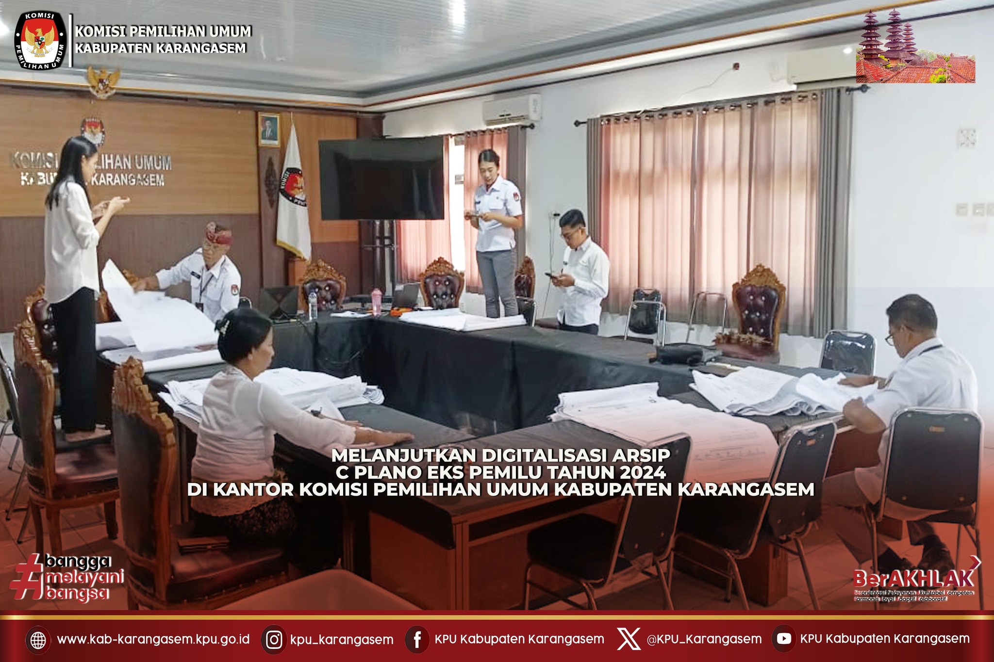 Digitalisasi Arsip C Plano Eks Pemilu Tahun 2024 Kamis (9/4/2026)