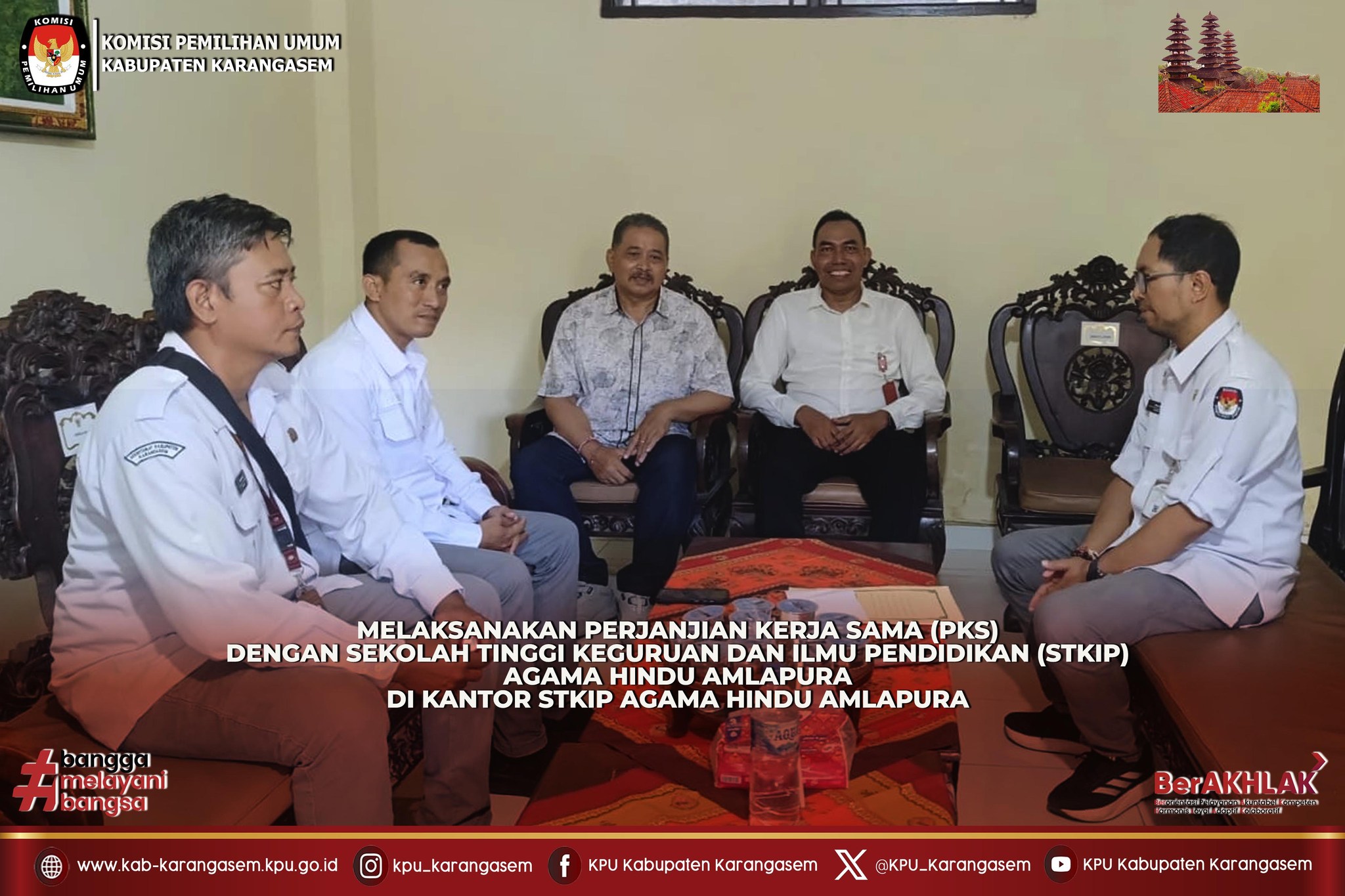 Perjanjian Kerja Sama dengan STKIP Agama Hindu Amlapura Senin (27/4/2026).