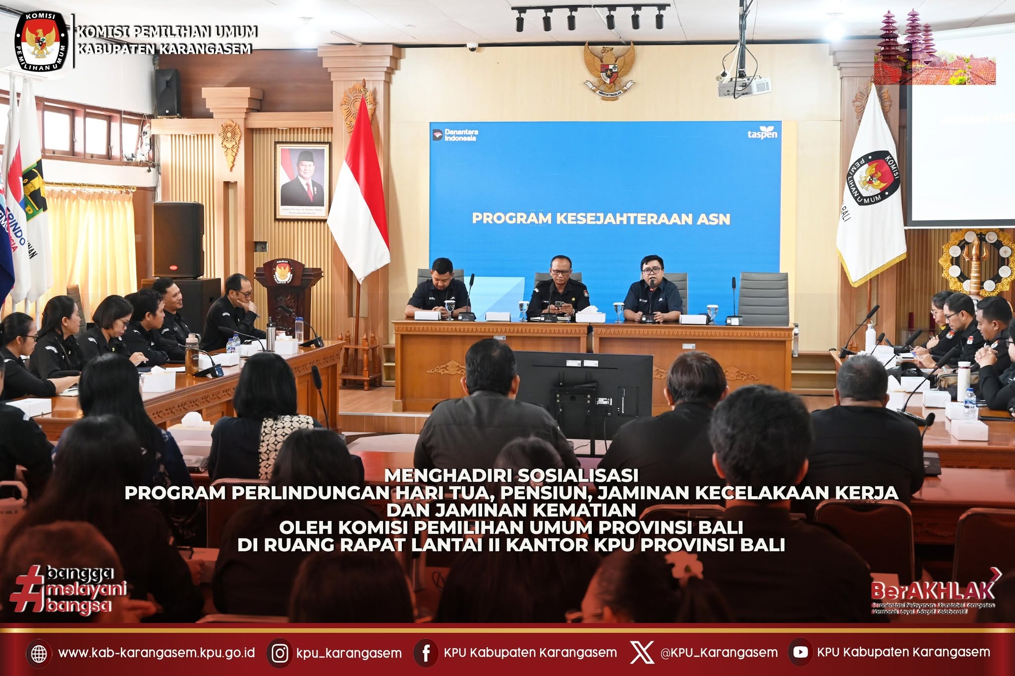 Sosialisasi Program Jaminan Hari Tua, Pensiun,  Kecelakaan Kerja dan  Kematian,Rabu (29/4/2026).