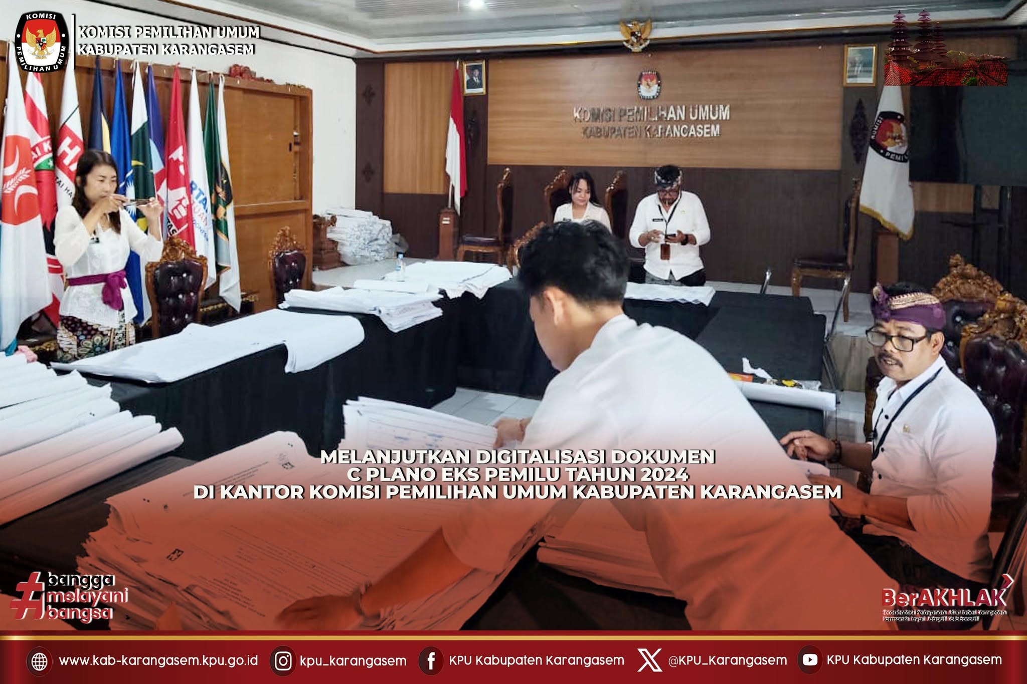 Melanjutkan Pemindaian Digital Dokumen C Plano Eks Pemilu 2024 Kamis (21/5/2026).