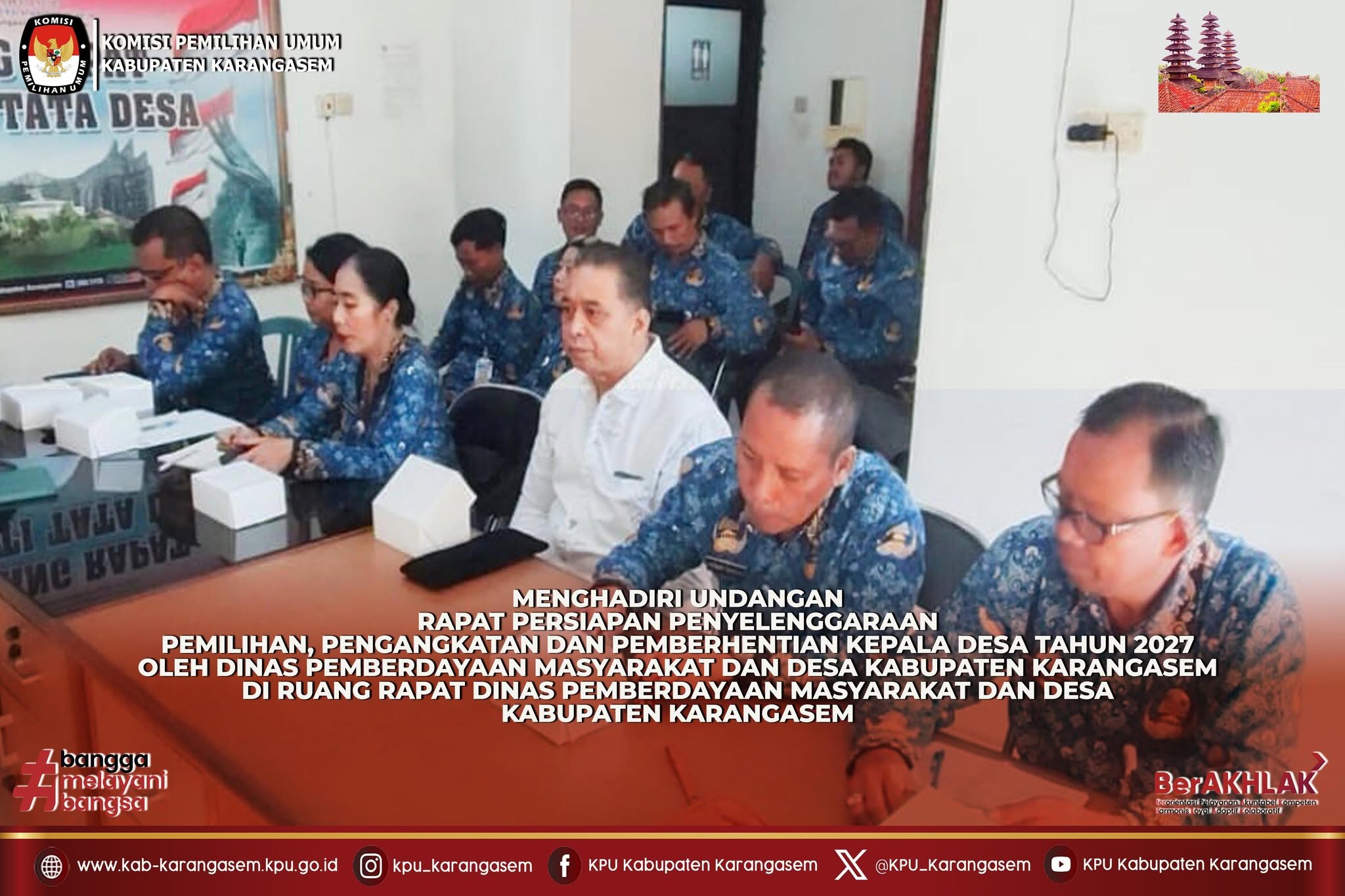 Menghadiri Rapat Persiapan Penyelenggaraan Pengangkatan dan Pemberhentian Kepala Desa