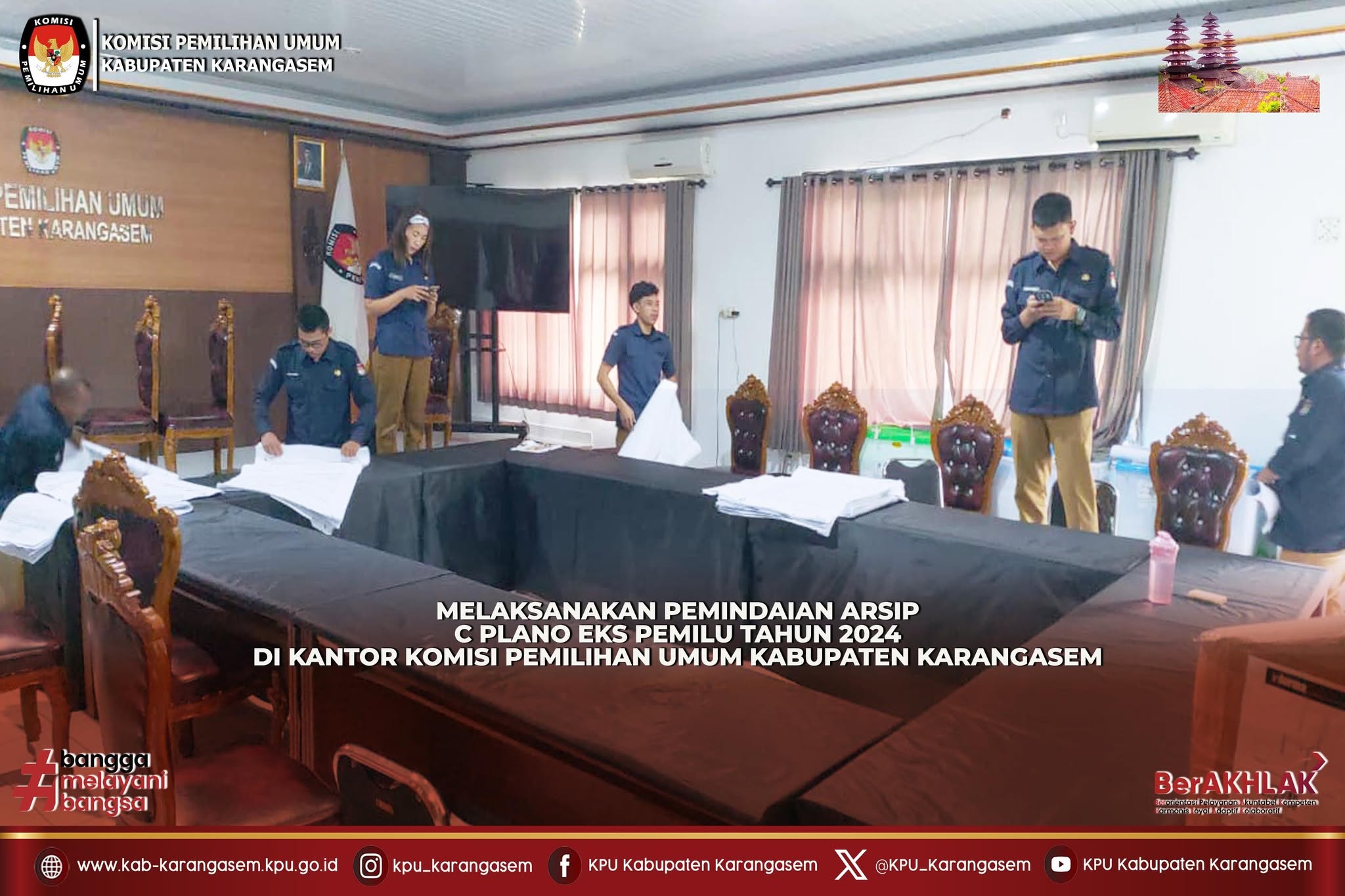 Melaksanakan Pemindaian Arsip C Plano Eks Pemilu 2024 Selasa (19/5/2026)