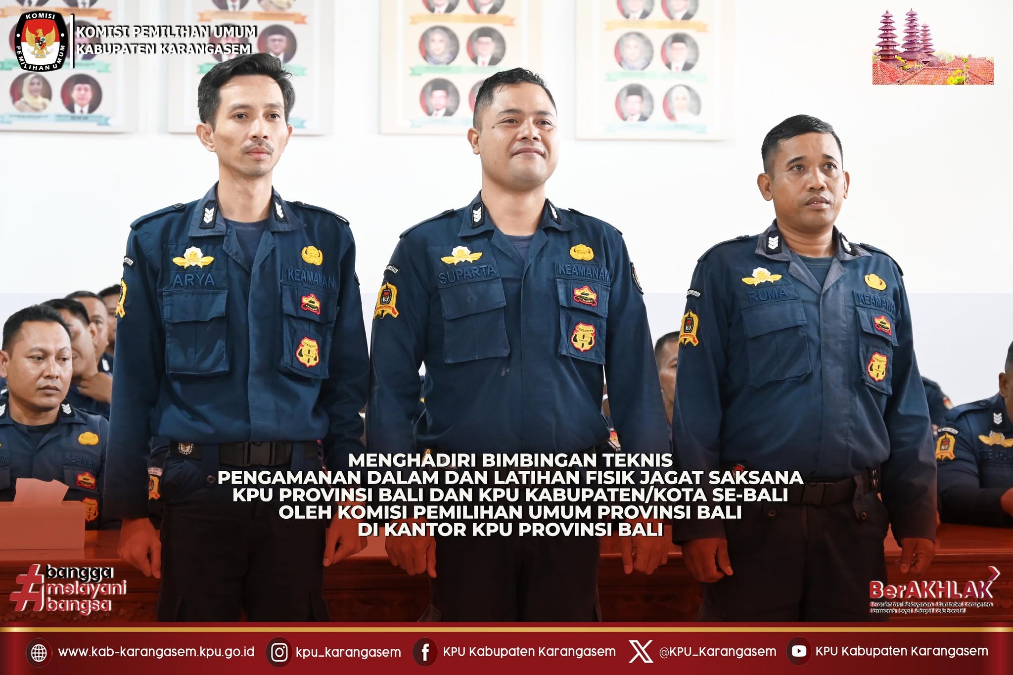 Menghadiri Bimbingan Teknis Pengamanan  dan Latihan Fisik Jagat Saksana Kamis (30/4/2026).